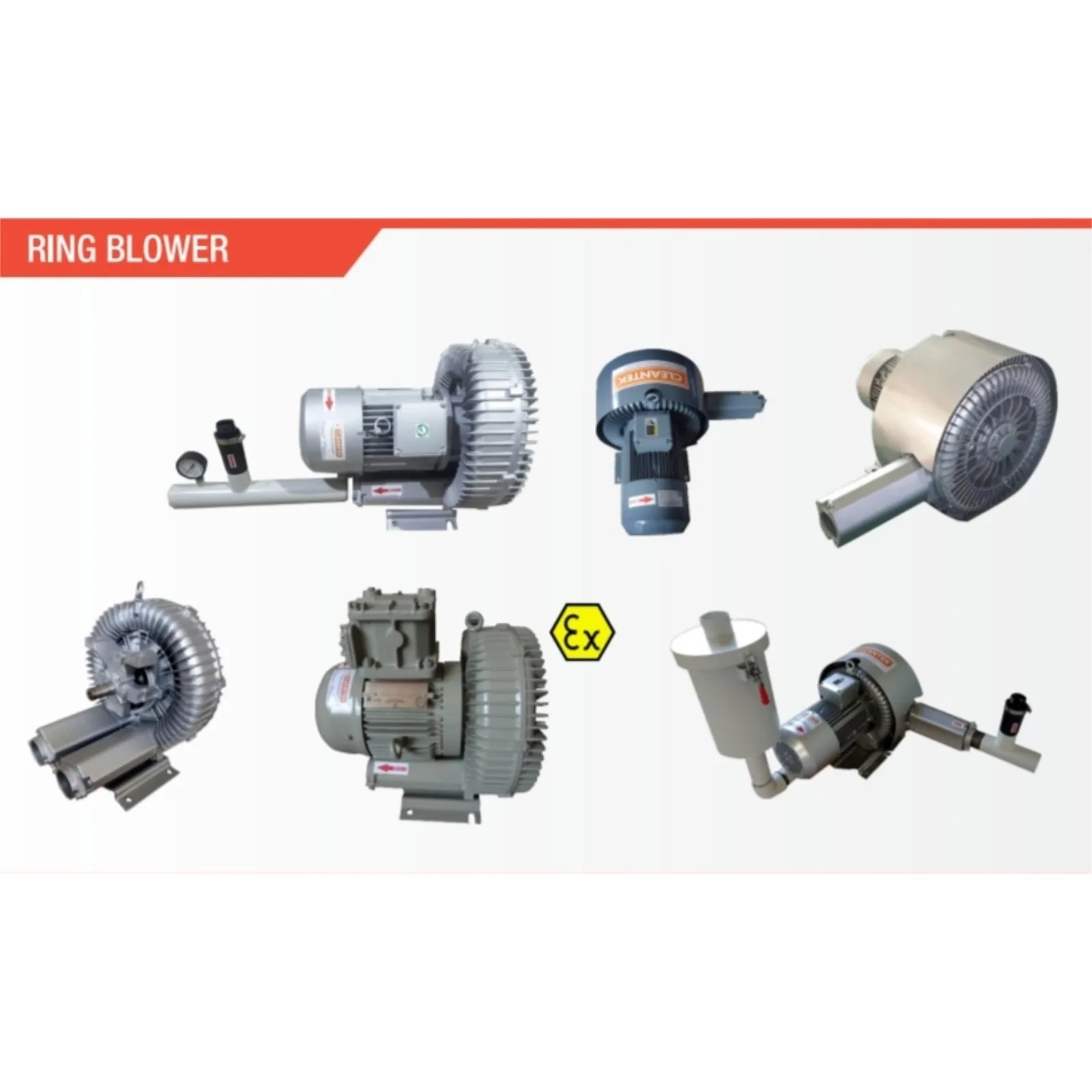 Ring Blower Manufacturers / Industrial Regenerative / Side Channel Blower - Cleantek India